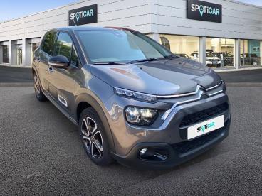 SPOTICAR Citroën C3 Puretech 83 S&s Bvm Shine Pack Occasion - Citadine Essence Gris Foncé - Voiron - 1203673094_3