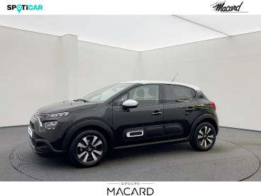 SPOTICAR Citroën C3 1.5 Bluehdi 100ch S&s Shine E6.d Occasion - Citadine Diesel Noir Perla Nera (n) - Blanc Opale - Castelsarrasin - 1203680753_1