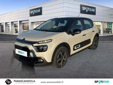 SPOTICAR Citroën C3 1.2 Puretech 83ch S&s Shine Occasion - Citadine Essence Sable (n) - Noir Onyx - Carpentras - 1203682275_1