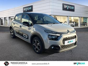 SPOTICAR Citroën C3 1.2 Puretech 83ch S&s Shine Occasion - Citadine Essence Sable (n) - Noir Onyx - Carpentras - 1203682275_3