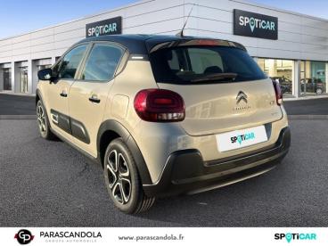 SPOTICAR Citroën C3 1.2 Puretech 83ch S&s Shine Occasion - Citadine Essence Sable (n) - Noir Onyx - Carpentras - 1203682275_5