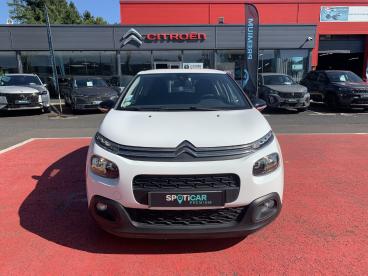SPOTICAR Citroën C3 Bluehdi 100 Bvm6 Feel 5 Portes Occasion - Citadine Diesel Blanc - Ambert - 1203688328_2