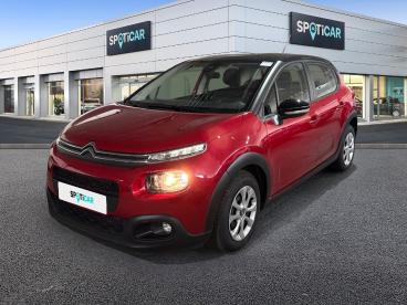 SPOTICAR Citroën C3 Bluehdi 100ch Feel S&s E6.d-temp Bvm5 Occasion - Citadine Diesel Rouge Rubi - Blanc Opale - Chalon Sur Saone - 1203698643_1