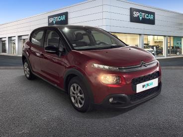 SPOTICAR Citroën C3 Bluehdi 100ch Feel S&s E6.d-temp Bvm5 Occasion - Citadine Diesel Rouge Rubi - Blanc Opale - Chalon Sur Saone - 1203698643_3