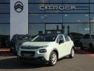 SPOTICAR Citroën C3 Puretech 82 S&s Bvm Graphic Occasion - Citadine Essence Vert - Saint Germain Laprade - 1203706295_1