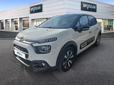 SPOTICAR Citroën C3 1.2 Puretech 83ch S&s Shine Occasion - Citadine Essence Blanc Banquise (o) - Albertville - 1203707413_1
