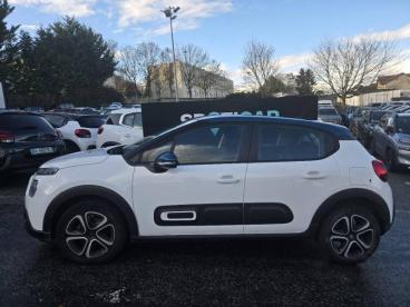 SPOTICAR Citroën C3 1.2 Puretech 83ch S&s Shine Occasion - Citadine Essence Blanc Banquise (o) - Bleu Emeraude - Chambourcy - 1203711462_3