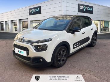 SPOTICAR Citroën C3 Puretech 83 S&s Bvm Shine Occasion - Citadine Essence Blanc - Marseille - 1203712157_1