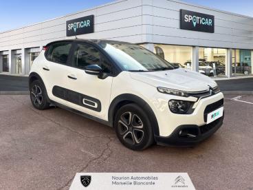 SPOTICAR Citroën C3 Puretech 83 S&s Bvm Shine Occasion - Citadine Essence Blanc - Marseille - 1203712157_3