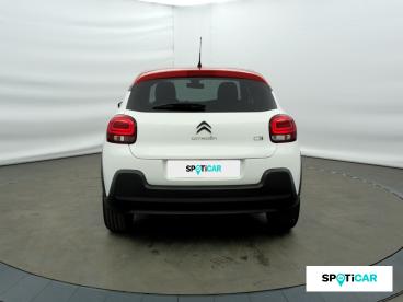 SPOTICAR Citroën C3 1.2 Puretech 83ch S&s Shine Occasion - Citadine Essence Blanc Banquise (o) - Rouge Aden - Chalon Sur Saone - 1203713081_5