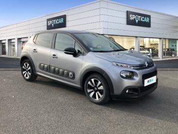 SPOTICAR Citroën C3 1.2 Puretech 110ch S&s Shine Eat6 137g Occasion - Citadine Essence Blanc Banquise (o) - Moulins - 1203718420_3