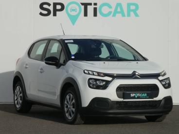 SPOTICAR Citroën C3 Bluehdi 100 S&s Bvm Feel Occasion - Citadine Diesel Blanc - Montrond Les Bains - 1203722806_2