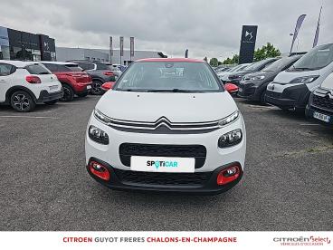 SPOTICAR Citroën C3 Puretech 110ch Graphic S&s E6.d Occasion - Citadine Essence Blanc Banquise - Rouge Aden - Saint Memmie - 1203726951_2