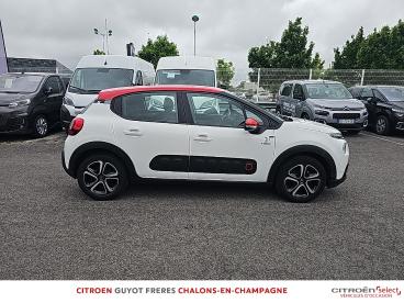 SPOTICAR Citroën C3 Puretech 110ch Graphic S&s E6.d Occasion - Citadine Essence Blanc Banquise - Rouge Aden - Saint Memmie - 1203726951_4