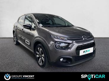SPOTICAR Citroën C3 Puretech 83ch Max Occasion - Citadine Essence Gris Platinium (métallisé) - Saint Doulchard - 1203733697_3