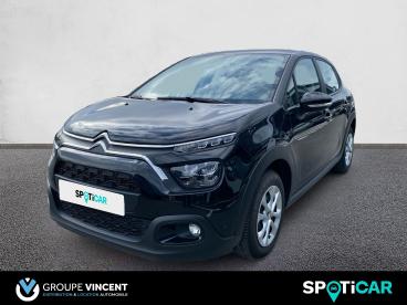SPOTICAR Citroën C3 Bluehdi 100ch Auto Ecole Occasion - Citadine Diesel Ktv Noir Perla Nera - Saint Doulchard - 1203733725_1