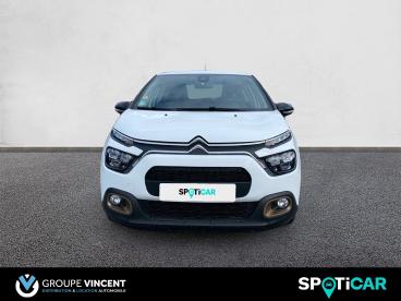 SPOTICAR Citroën C3 Bluehdi 100ch C-series Occasion - Citadine Diesel Blanc Banquise - Saint Doulchard - 1203733774_2