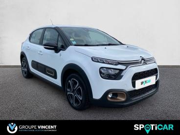 SPOTICAR Citroën C3 Bluehdi 100ch C-series Occasion - Citadine Diesel Blanc Banquise - Saint Doulchard - 1203733774_3
