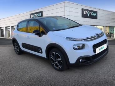 SPOTICAR Citroën C3 Puretech 82ch Shine Business S&s E6.d-temp Occasion - Citadine Essence Blanc Banquise - Noir Onyx - Orange - 1203734766_3