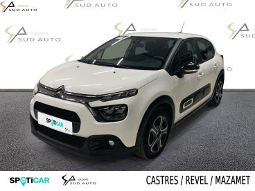 SPOTICAR Citroën C3 Puretech 83 S&s Bvm5 Feel Pack Occasion - Citadine Essence Blanc - Castres - 1203735395_1