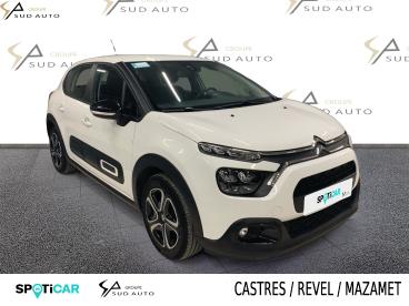 SPOTICAR Citroën C3 Puretech 83 S&s Bvm5 Feel Pack Occasion - Citadine Essence Blanc - Castres - 1203735395_3