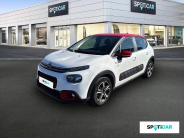 SPOTICAR Citroën C3 Bluehdi 100 S&s Bvm5 Graphic Occasion - Citadine Diesel Blanc Toit Rouge - Talange - 1203736640_1