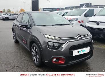 SPOTICAR Citroën C3 1.2 Puretech 83ch S&s C-series 123g Occasion - Citadine Essence Gris - Saint Memmie - 1203743877_3