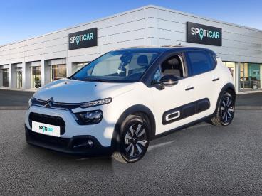 SPOTICAR Citroën C3 1.2 Puretech 83ch S&s Shine Occasion - Citadine Essence Blanc Banquise (o) - St Leonard - 1203750116_1