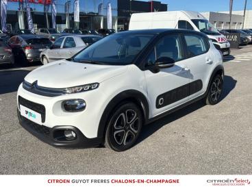 SPOTICAR Citroën C3 Puretech 110ch Shine S&s Eat6 E6.d Occasion - Citadine Essence Blanc Banquise - Noir Onyx - Saint Memmie - 1203750303_1