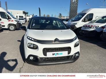 SPOTICAR Citroën C3 Puretech 110ch Shine S&s Eat6 E6.d Occasion - Citadine Essence Blanc Banquise - Noir Onyx - Saint Memmie - 1203750303_2