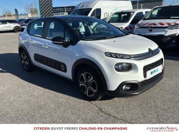 SPOTICAR Citroën C3 Puretech 110ch Shine S&s Eat6 E6.d Occasion - Citadine Essence Blanc Banquise - Noir Onyx - Saint Memmie - 1203750303_3
