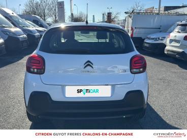 SPOTICAR Citroën C3 Puretech 110ch Shine S&s Eat6 E6.d Occasion - Citadine Essence Blanc Banquise - Noir Onyx - Saint Memmie - 1203750303_5
