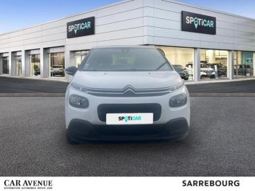 SPOTICAR Citroën C3 1.2 Puretech 83ch S&s Live Occasion - Citadine Essence Blanc Banquise (o) - Sarrebourg - 1203752784_2