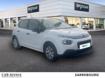 SPOTICAR Citroën C3 1.2 Puretech 83ch S&s Live Occasion - Citadine Essence Blanc Banquise (o) - Sarrebourg - 1203752784_4