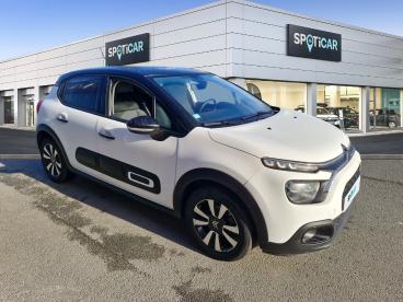 SPOTICAR Citroën C3 1.2 Puretech 110ch S&s Shine Eat6 Occasion - Citadine Essence Blanc Banquise (o) - Englos - 1203752879_3
