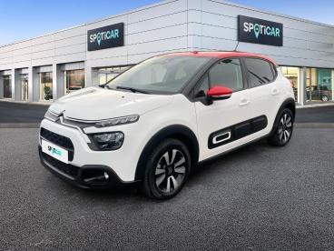 SPOTICAR Citroën C3 1.2 Puretech 83ch S&s Shine Occasion - Citadine Essence Blanc Banquise (o) - Charleville Mezieres - 1203760383_1