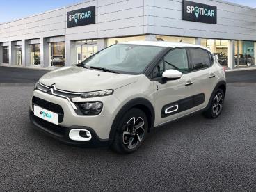 SPOTICAR Citroën C3 1.2 Puretech 110ch S&s Saint James Eat6 Occasion - Citadine Essence Sable (n) - Blanc Opale - Ludres - 1203762301_1