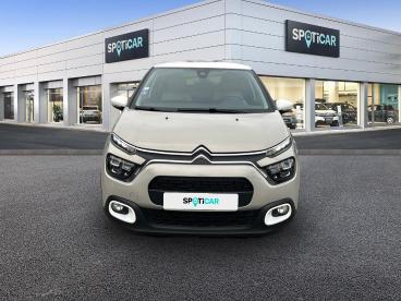 SPOTICAR Citroën C3 1.2 Puretech 110ch S&s Saint James Eat6 Occasion - Citadine Essence Sable (n) - Blanc Opale - Ludres - 1203762301_2