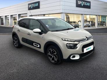 SPOTICAR Citroën C3 1.2 Puretech 110ch S&s Saint James Eat6 Occasion - Citadine Essence Sable (n) - Blanc Opale - Ludres - 1203762301_3