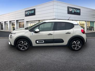 SPOTICAR Citroën C3 1.2 Puretech 110ch S&s Saint James Eat6 Occasion - Citadine Essence Sable (n) - Blanc Opale - Ludres - 1203762301_4