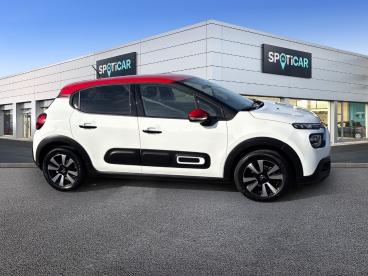 SPOTICAR Citroën C3 1.2 Puretech 110ch S&s Shine Eat6 Occasion - Citadine Essence Blanc Banquise (o) - Reims - 1203769073_4