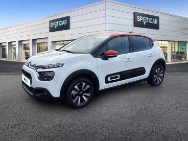 SPOTICAR Citroën C3 1.2 Puretech 83ch S&s Shine Occasion - Citadine Essence Blanc Banquise (o) - Reims - 1203769092_1