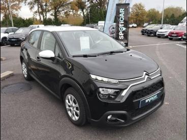 SPOTICAR Citroën C3 1.5 Bluehdi 100ch S&s Plus Occasion - Citadine Diesel Noir Perla Nera (n) - Blanc Opale - Redon - 1203771141_2