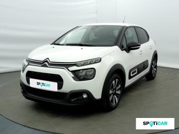 SPOTICAR Citroën C3 1.2 Puretech 83ch S&s Shine Occasion - Citadine Essence Blanc Banquise (o) - Eybens - 1203773755_1