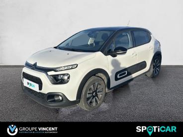 SPOTICAR Citroën C3 Puretech 83 S&s Bvm Shine Occasion - Citadine Essence Blanc Banquise - Cosne Cours Sur Loire - 1203778896_1