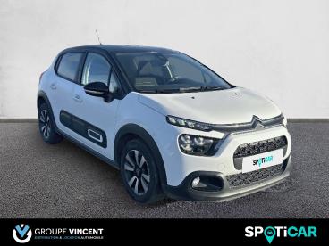 SPOTICAR Citroën C3 Puretech 83 S&s Bvm Shine Occasion - Citadine Essence Blanc Banquise - Cosne Cours Sur Loire - 1203778896_3