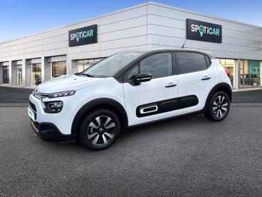 SPOTICAR Citroën C3 1.2 Puretech 83ch S&s Shine Occasion - Citadine Essence Blanc Banquise (o) - Reims - 1203781249_1