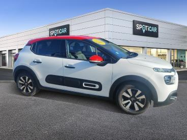 SPOTICAR Citroën C3 Puretech 83 S&s Bvm5 Shine Occasion - Citadine Essence Blanc - Ajaccio - 1203782939_3