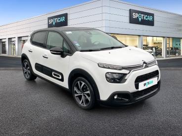 SPOTICAR Citroën C3 1.2 Puretech 110ch S&s Shine Pack 125g Occasion - Citadine Essence Blanc Banquise (o) - Noir Onyx - Charleville Mezieres - 1203784676_3