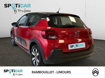 SPOTICAR Citroën C3 Puretech 110 S&s Eat6 Shine Occasion - Citadine Essence Rouge - Gazeran - 1203788476_3